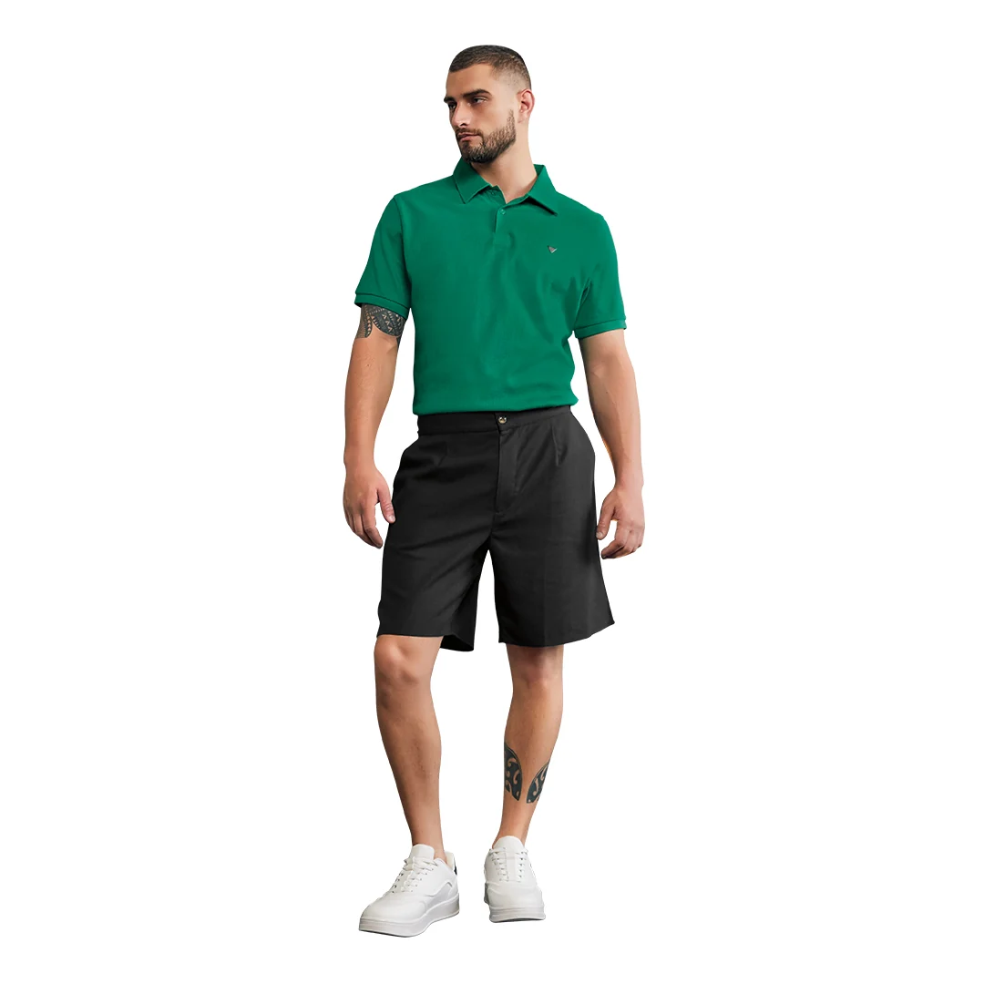 PLAYERA TIPO POLO VERDE 96257