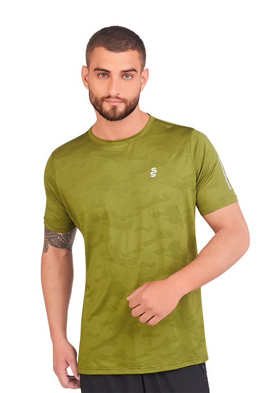 PLAYERA VERDE DE MANGA CORTA 81868