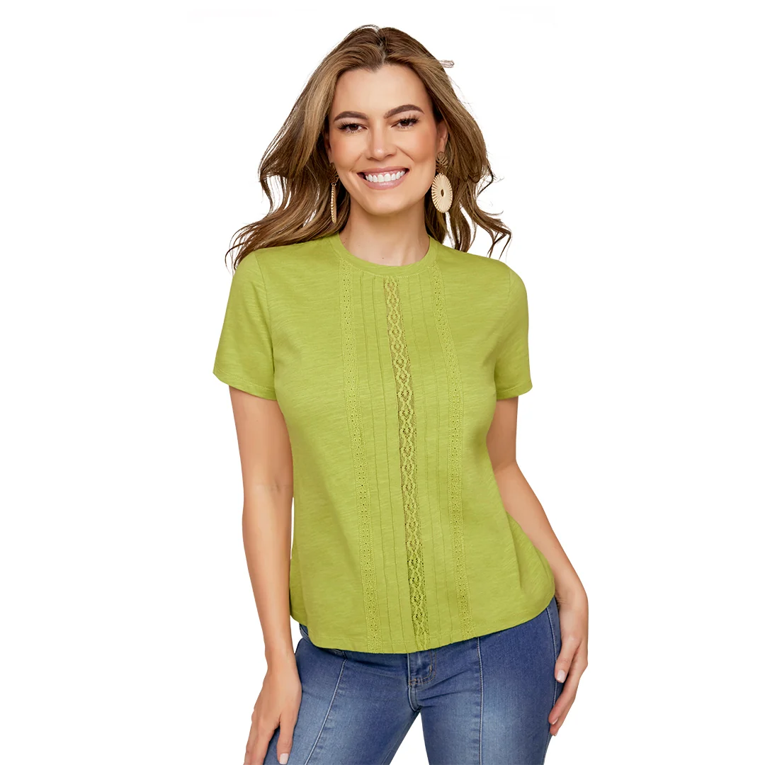 PLAYERA VERDE TRIMS 90661