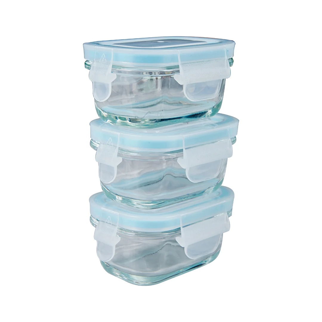 REFRACTARIOS SET DE 3 PIEZAS TRANSPARENTE 81462