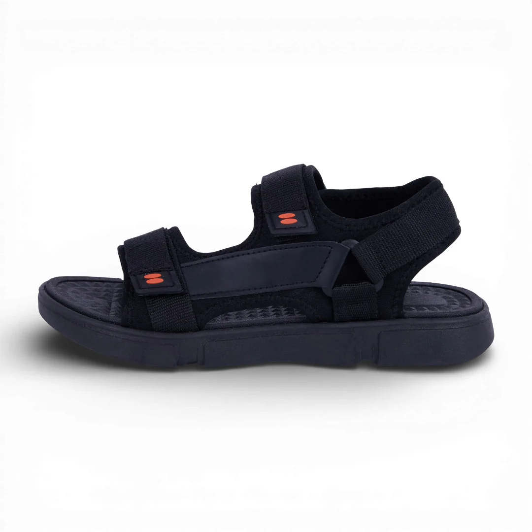 SANDALIA CASUAL AJUSTABLE NEGRO 70723 - Image 2