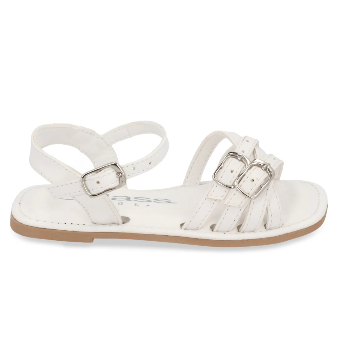 SANDALIA CASUAL BLANCO CON ADORNO 14217 - Image 2