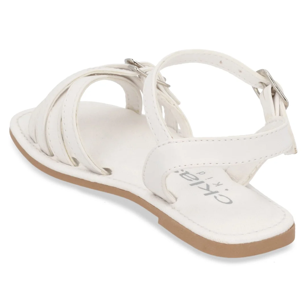 SANDALIA CASUAL BLANCO CON ADORNO 14217 - Image 3
