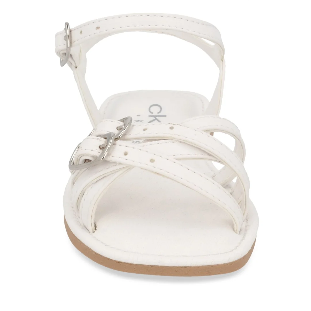 SANDALIA CASUAL BLANCO CON ADORNO 14217 - Image 4