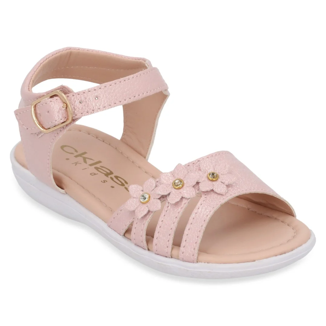 SANDALIA CASUAL BLANCO Y ROSA CON ADORNO DÚO 692 - Image 8