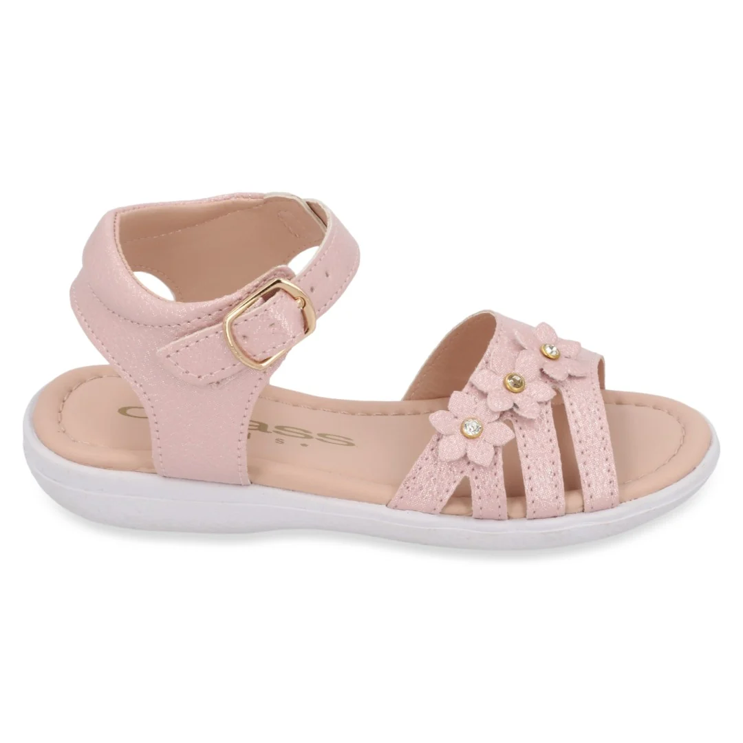 SANDALIA CASUAL BLANCO Y ROSA CON ADORNO DÚO 692 - Image 9