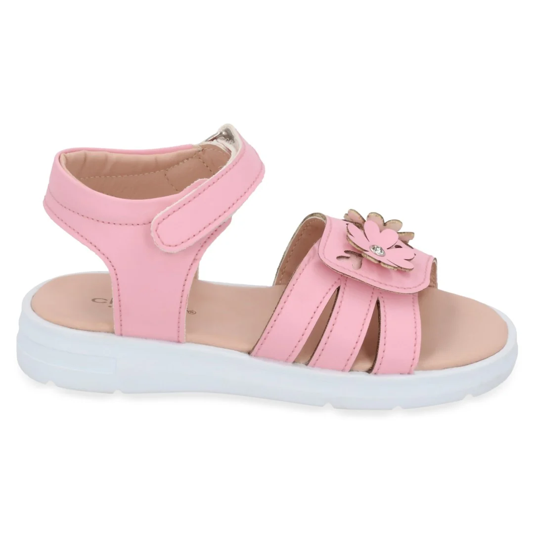 SANDALIA CASUAL BLANCO Y ROSA CON ADORNO DUO 696 - Image 9