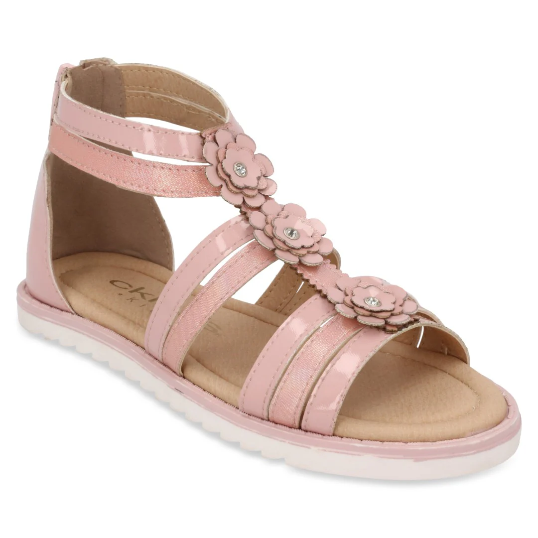 SANDALIA CASUAL ORO Y ROSA CON ADORNO DUO 726 - Image 8