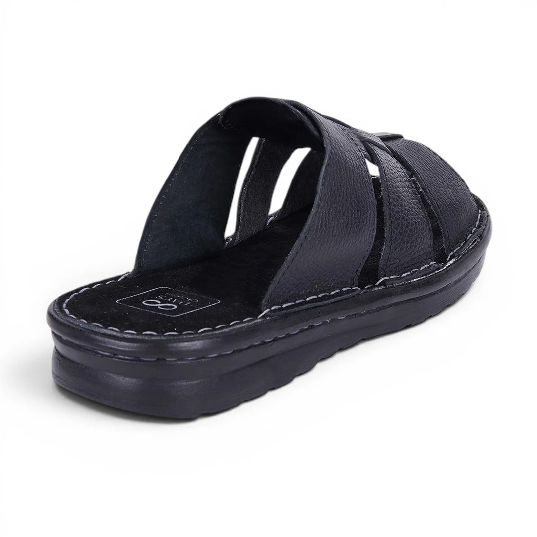 SANDALIA CASUAL PIEL NEGRO 59813 - Image 3