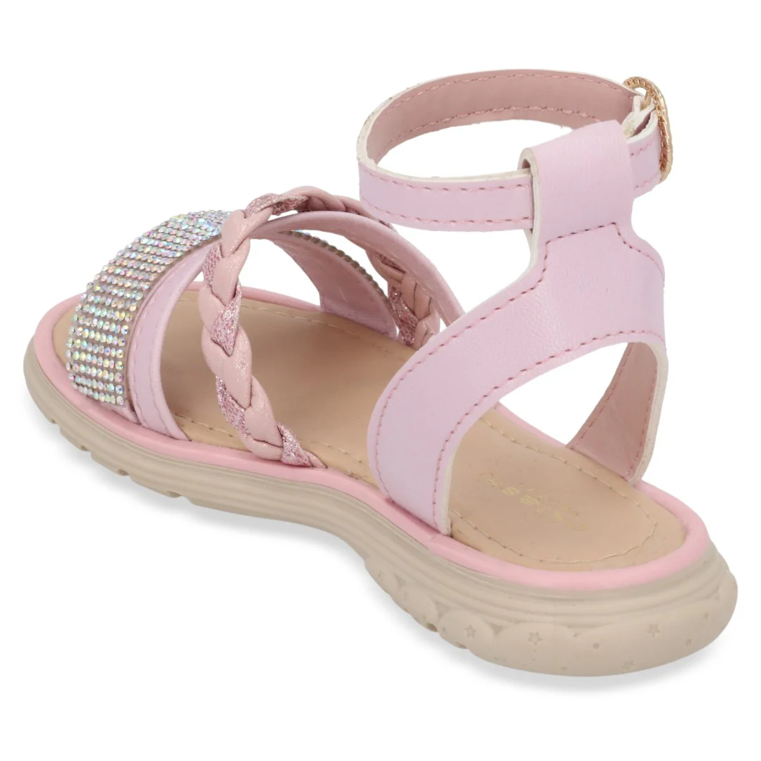 SANDALIA CASUAL ROSA CON ADORNO 03567 - Image 3