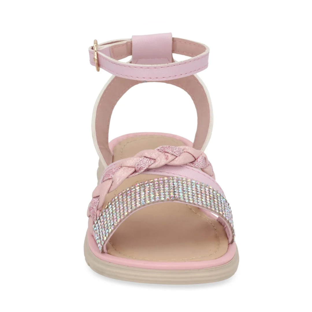 SANDALIA CASUAL ROSA CON ADORNO 03567 - Image 4