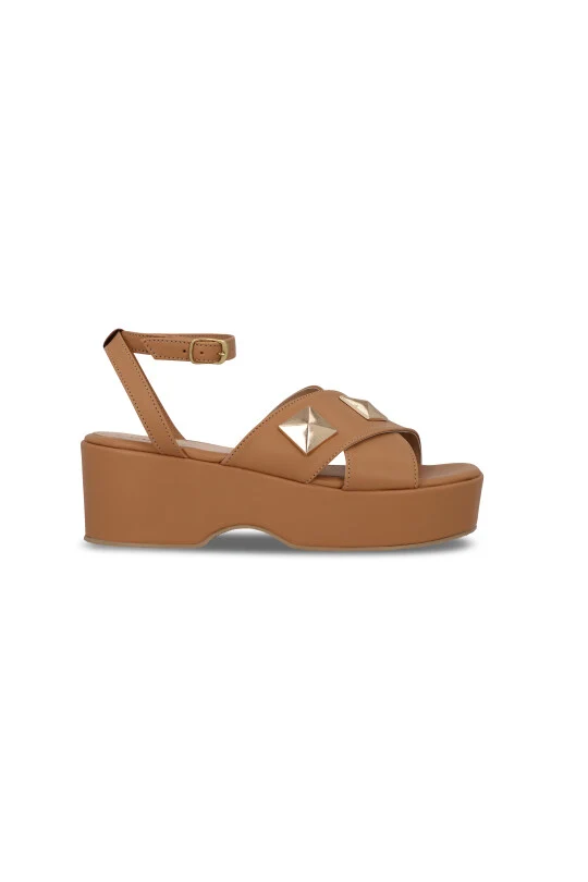 Sandalia color camel 03178 - Image 2
