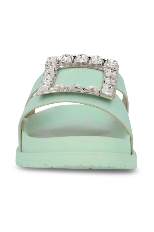 Sandalia color verde 70885 - Image 3