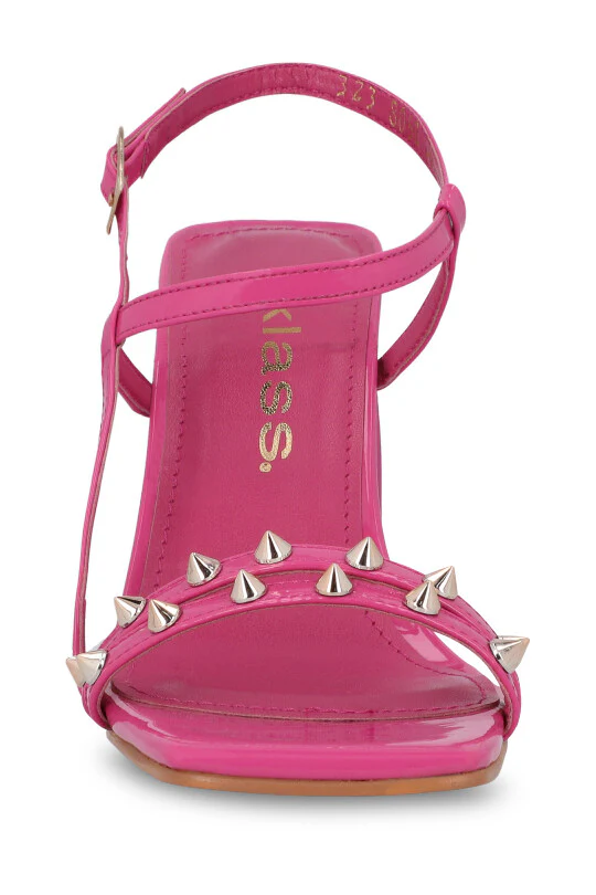 Sandalia con tacón fucsia 08768 - Image 3