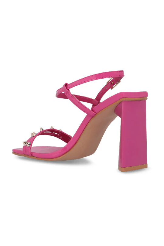 Sandalia con tacón fucsia 08768 - Image 4