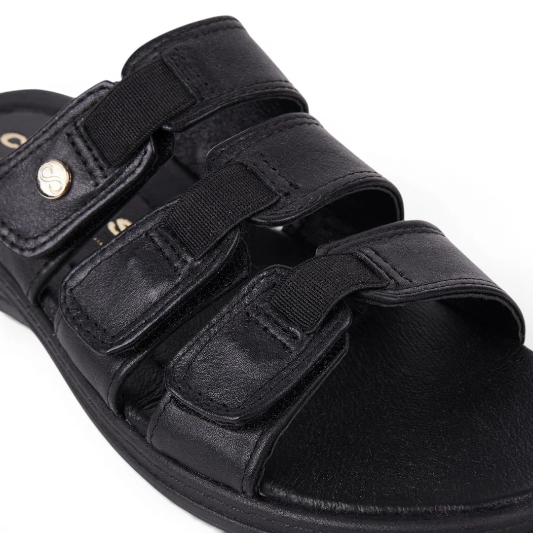 SANDALIA CONFORT CON PLATAFORMA NEGRO 58028 - Image 6