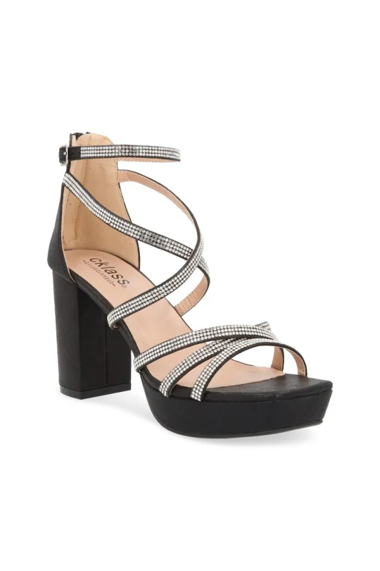 SANDALIA DE MEDIA PLATAFORMA NEGRO 72003