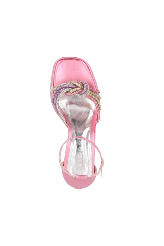 SANDALIA DE MEDIA PLATAFORMA ROSA 19608 - Image 4