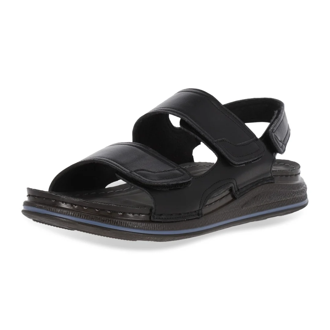 SANDALIA DE PISO CABALLERO NEGRO SINTÉTICO 73508