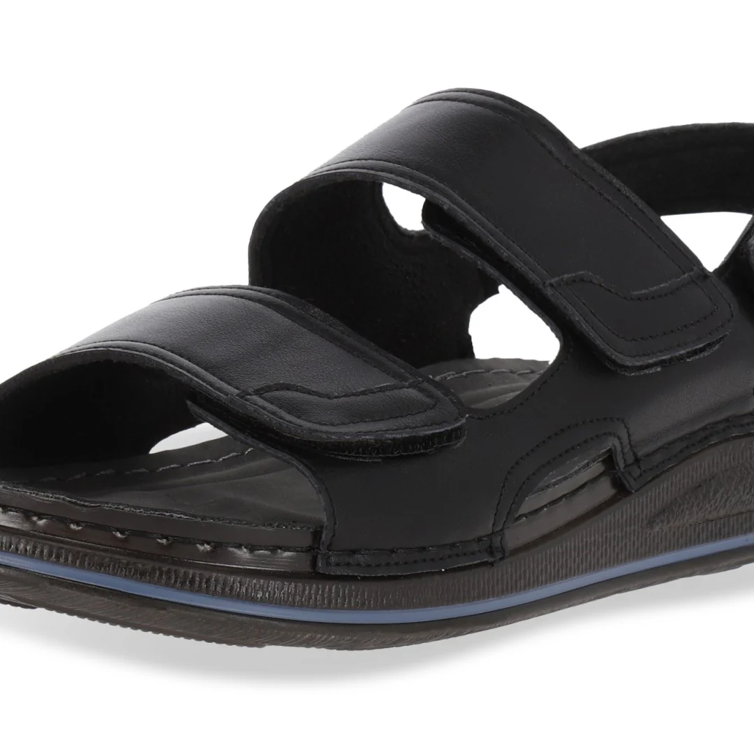 SANDALIA DE PISO CABALLERO NEGRO SINTÉTICO 73508 - Image 6