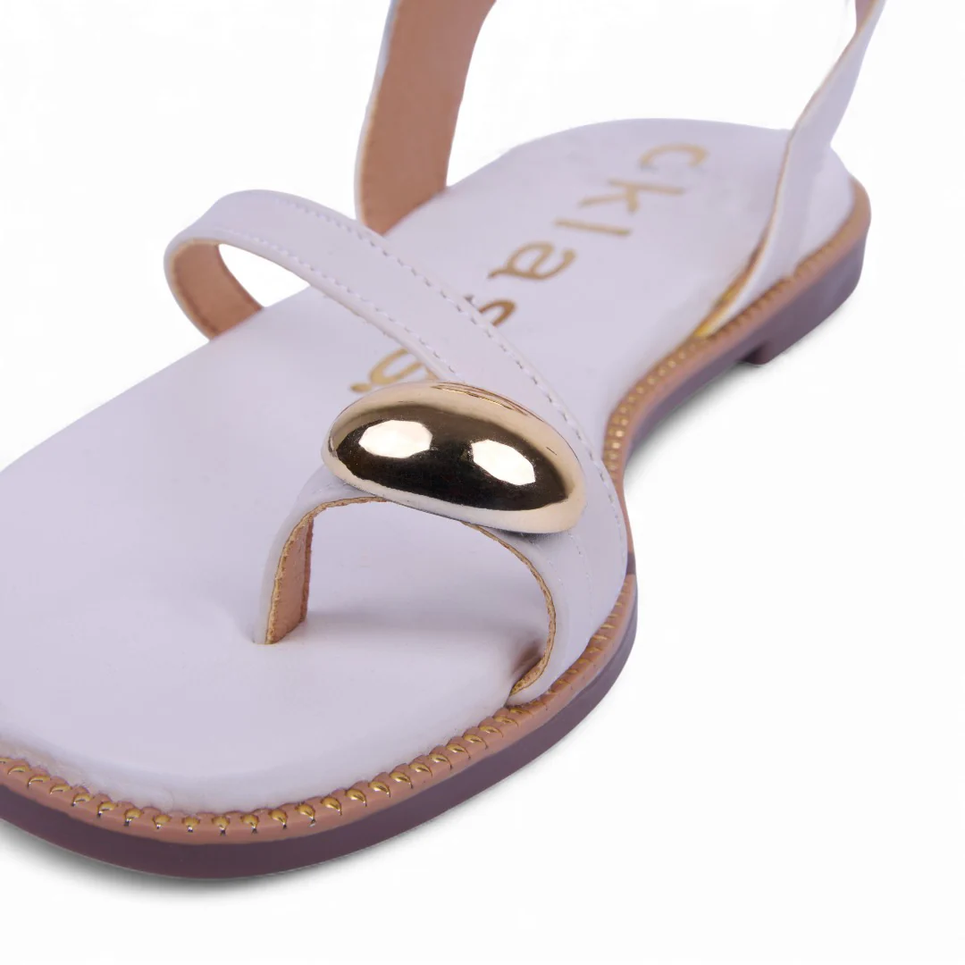 SANDALIA DE PISO IVORY Y NEGRO CON PULSERA 03496 - Image 12