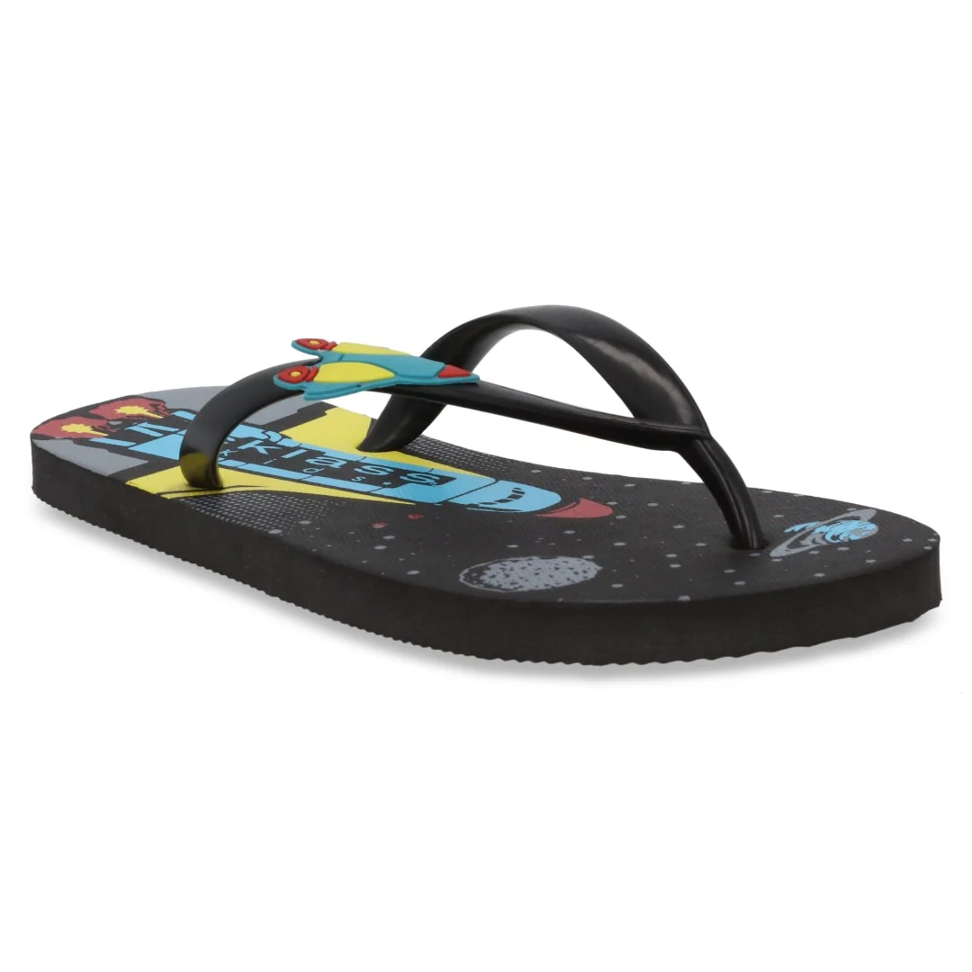 SANDALIA DE PISO NEGRO CON ADORNO 14327