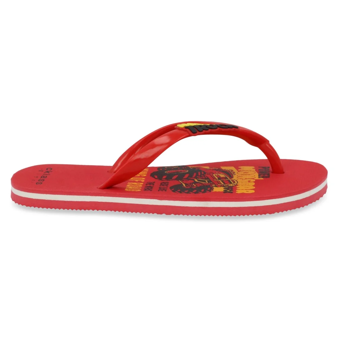 SANDALIA DE PISO ROJO CON ADORNO 14329 - Image 2
