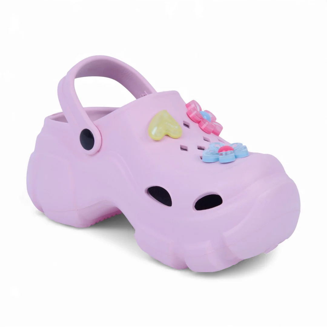 SANDALIA DE PISO ROSA CHUNKY CON FLORES 80592 - Image 3