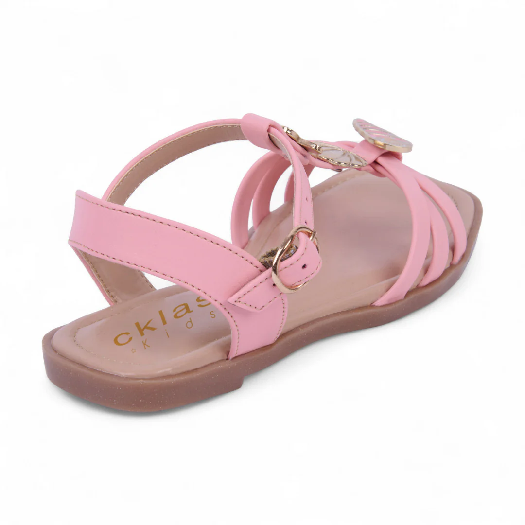 SANDALIA DE PISO ROSA CON DETALLE DECORATIVO 47277 - Image 3