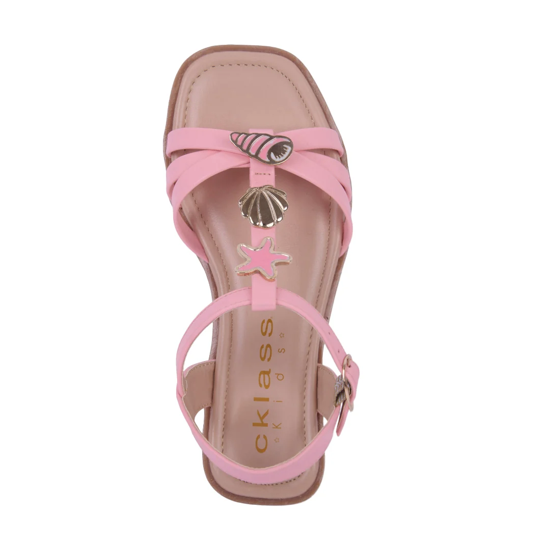SANDALIA DE PISO ROSA CON DETALLE DECORATIVO 47277 - Image 4