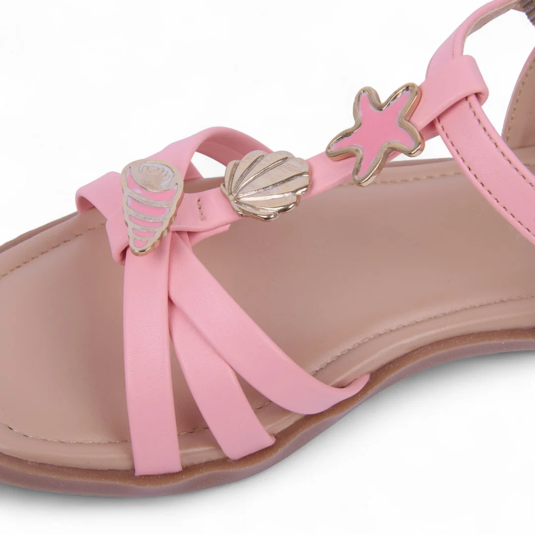 SANDALIA DE PISO ROSA CON DETALLE DECORATIVO 47277 - Image 5