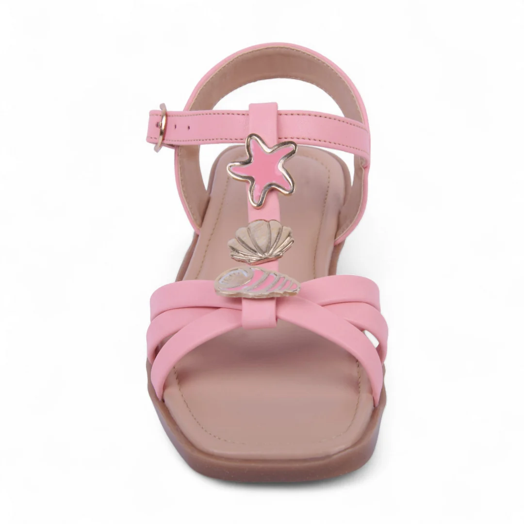 SANDALIA DE PISO ROSA CON DETALLE DECORATIVO 47277 - Image 6