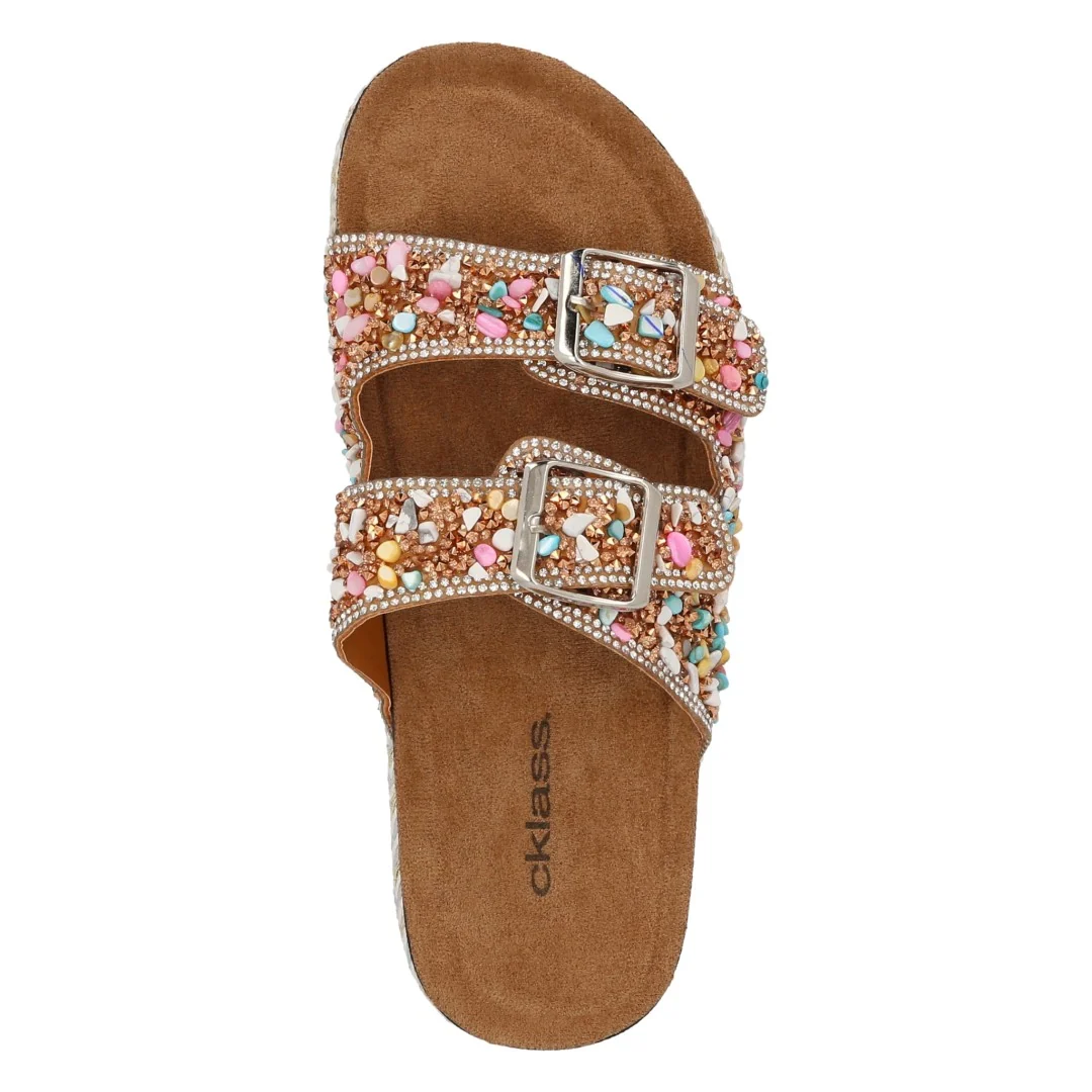SANDALIA DE PLATAFORMA MULTICOLOR CON HEBILLAS 71554 - Image 5