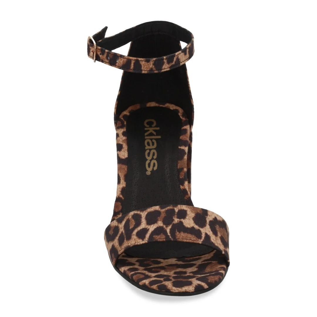 SANDALIA DE TACÓN ANIMAL PRINT CON PULSERA 33081 - Image 4
