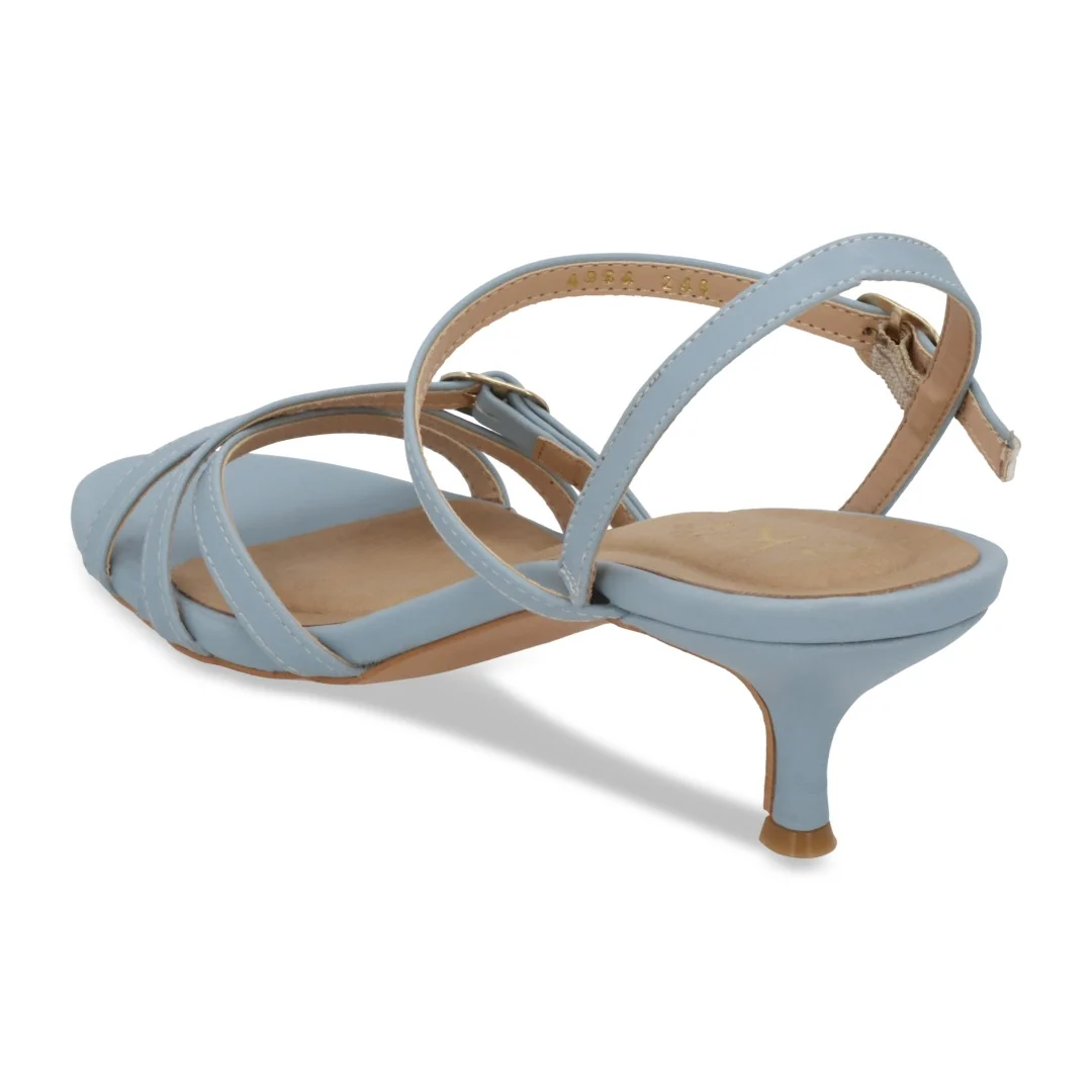 SANDALIA DE TACÓN AZUL CON PULSERA 94999 - Image 3
