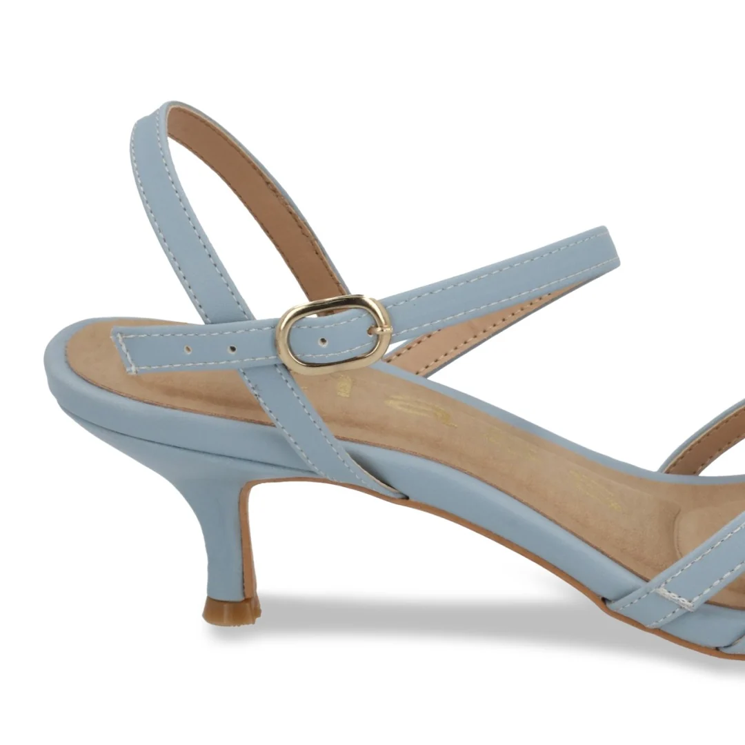 SANDALIA DE TACÓN AZUL CON PULSERA 94999 - Image 6