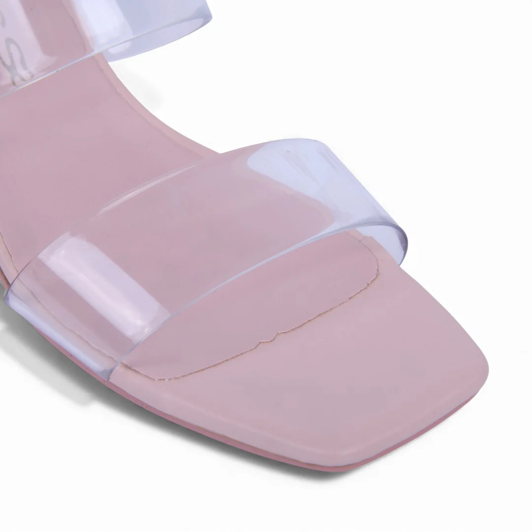 SANDALIA DE TACÓN BEIGE TRANSPARENTE 09477 - Image 6