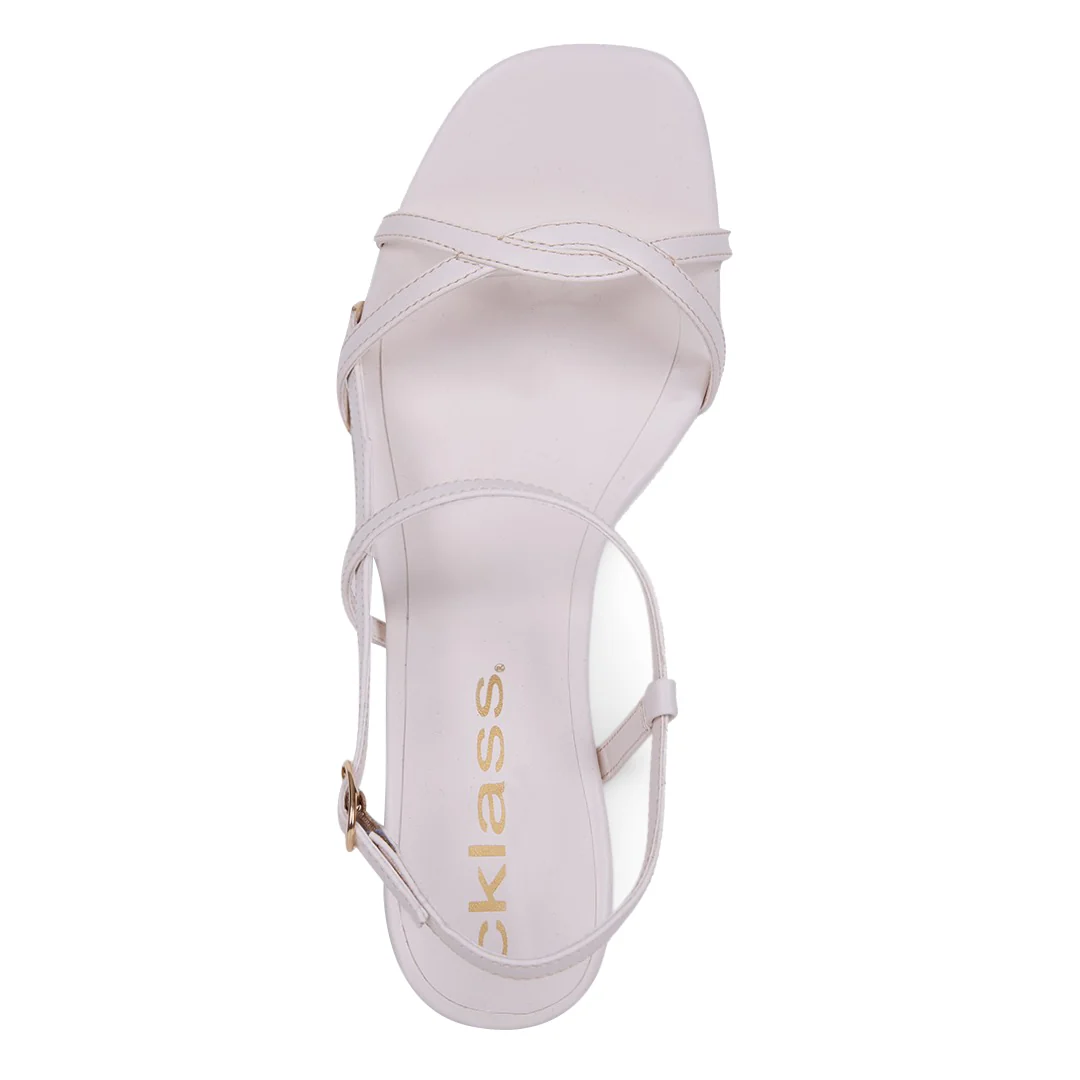 SANDALIA DE TACÓN CON TIRAS ROSA Y IVORY 27818 - Image 10