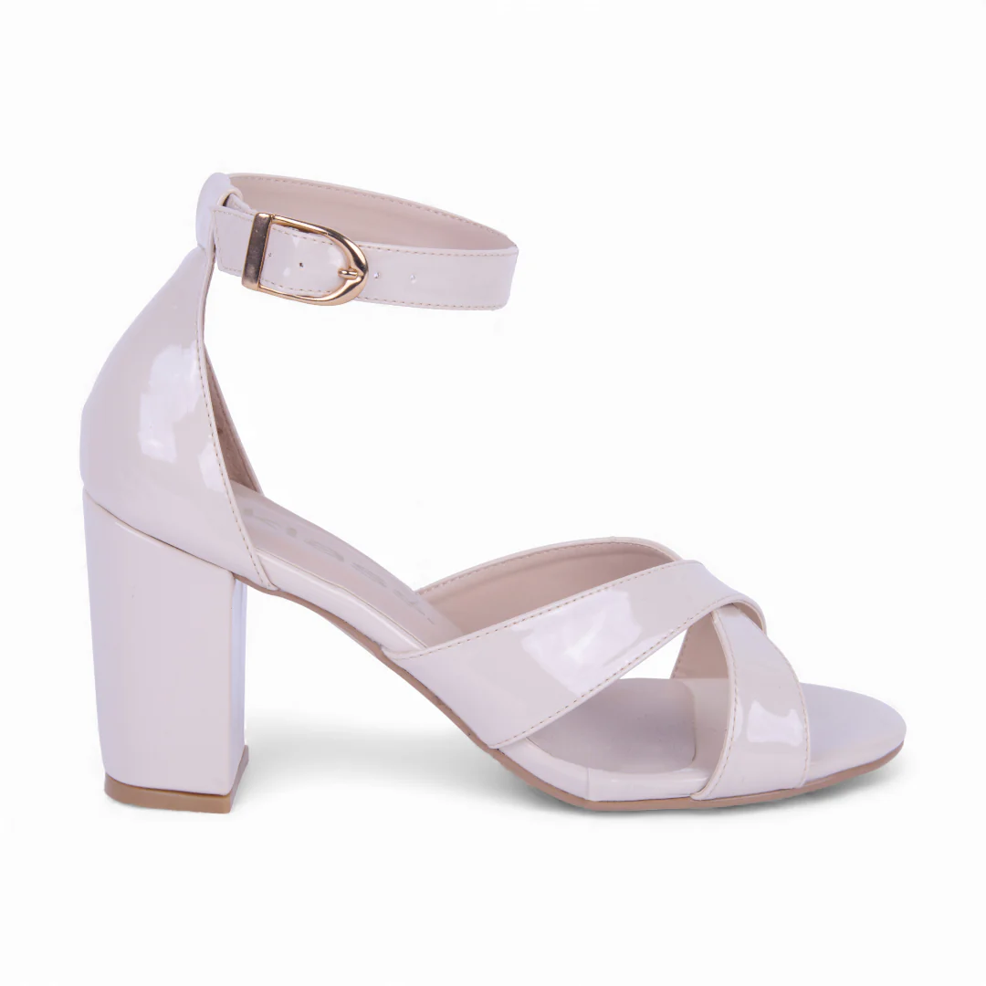 SANDALIA DE TACÓN IVORY CON PULSERA 27813 - Image 2