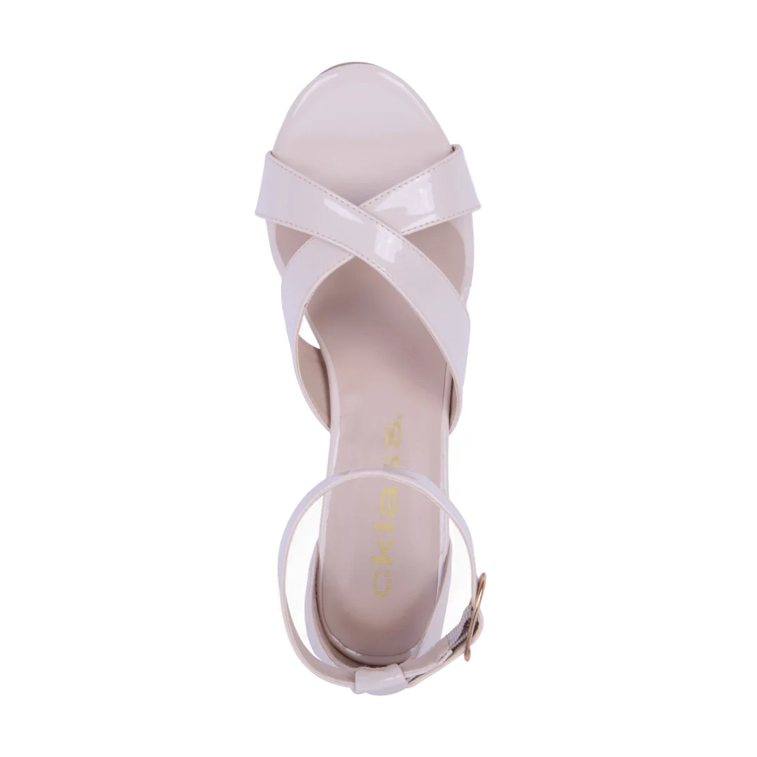 SANDALIA DE TACÓN IVORY CON PULSERA 27813 - Image 5