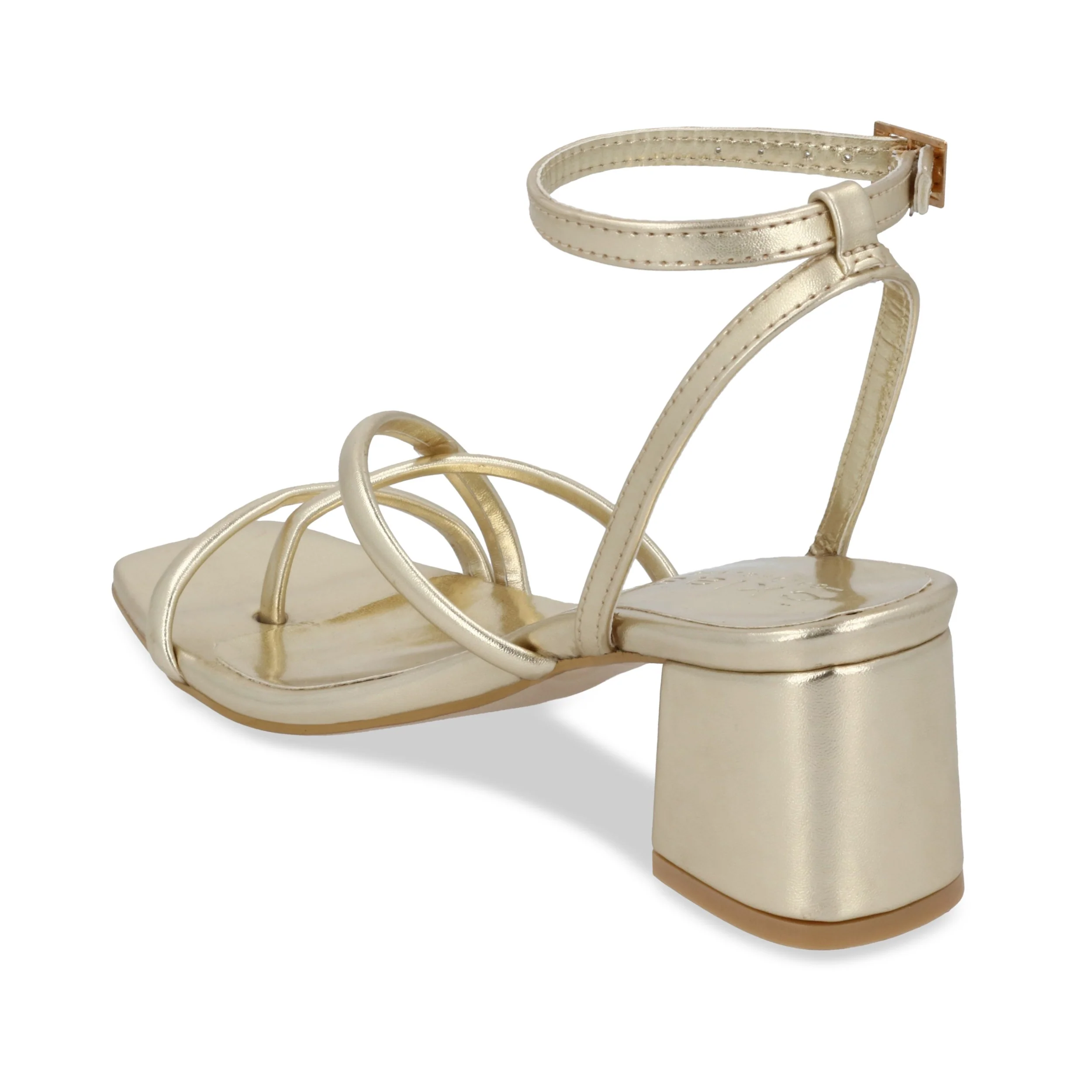 SANDALIA DE TACÓN ORO CON PULSERA 09473 - Image 4