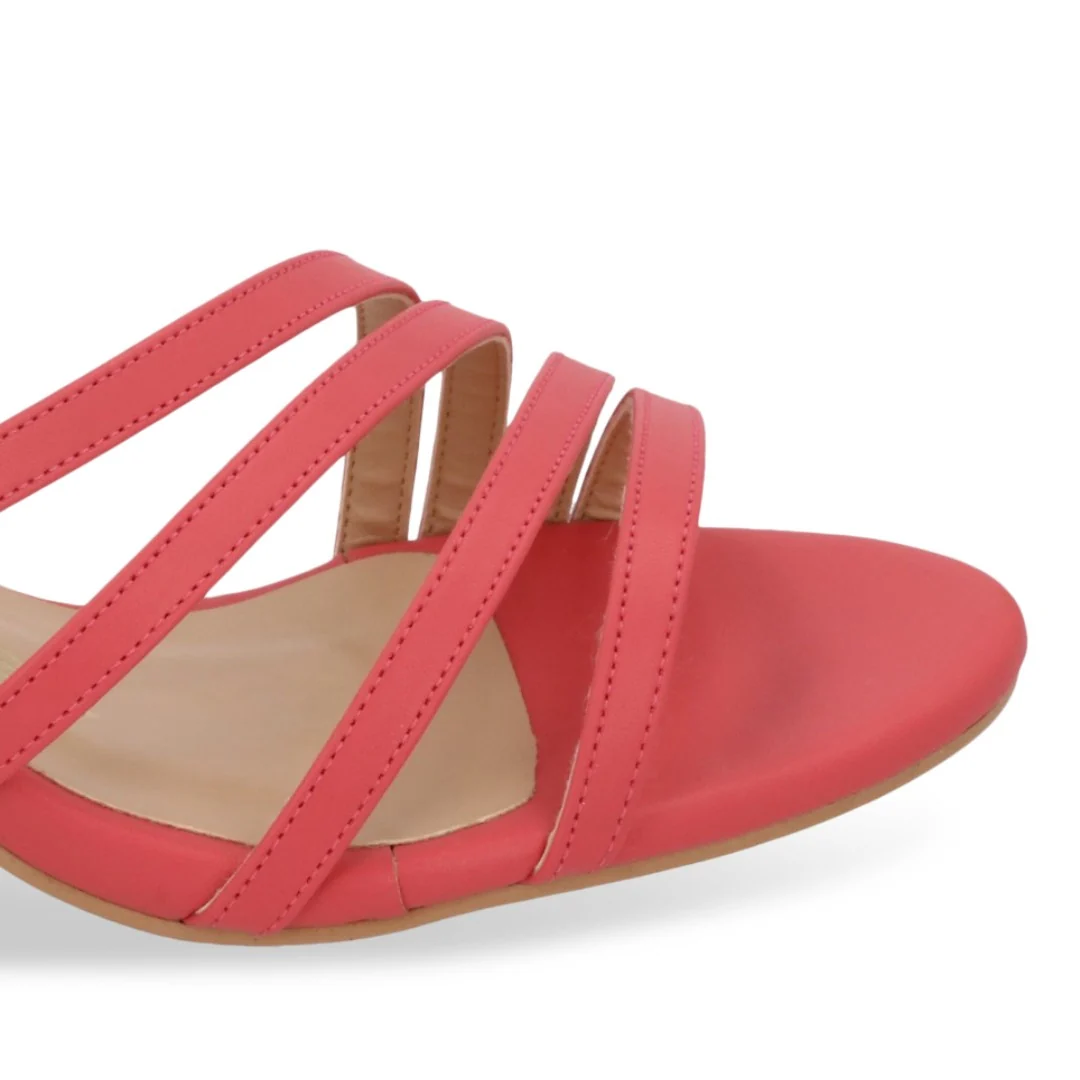 SANDALIA DE TACÓN ORO ROSADO CON PULSERA 29931 - Image 6