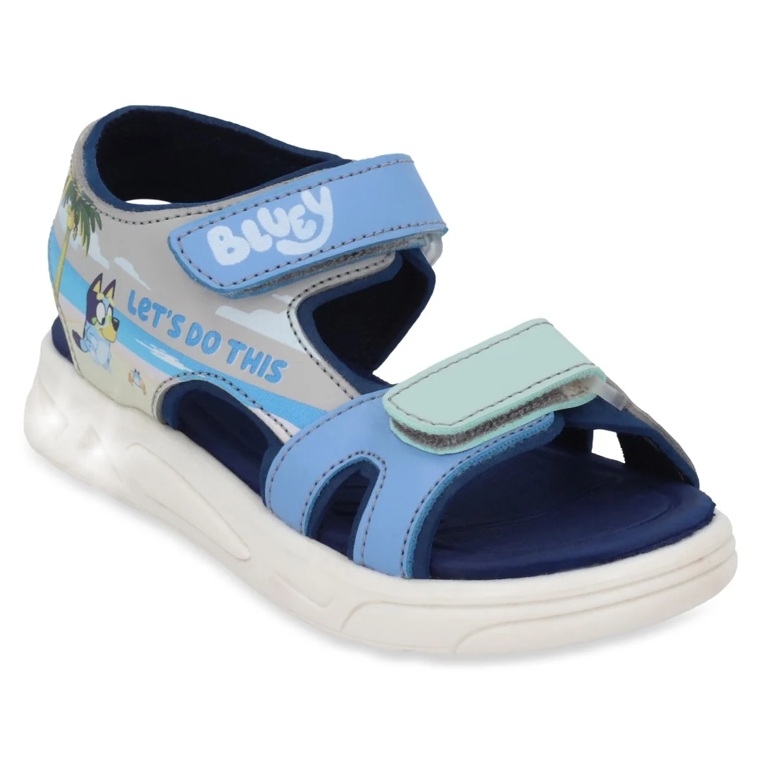 SANDALIA DEPORTIVA AZUL CON LUCES DE BLUEY 09745