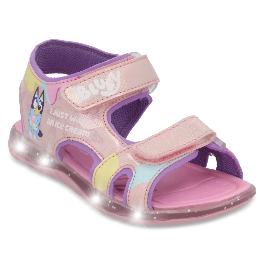 SANDALIA DEPORTIVA ROSA CON LUCES DE BLUEY 09744