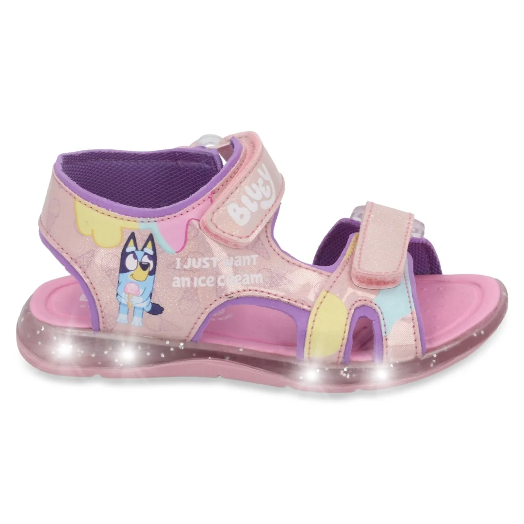 SANDALIA DEPORTIVA ROSA CON LUCES DE BLUEY 09744 - Image 2