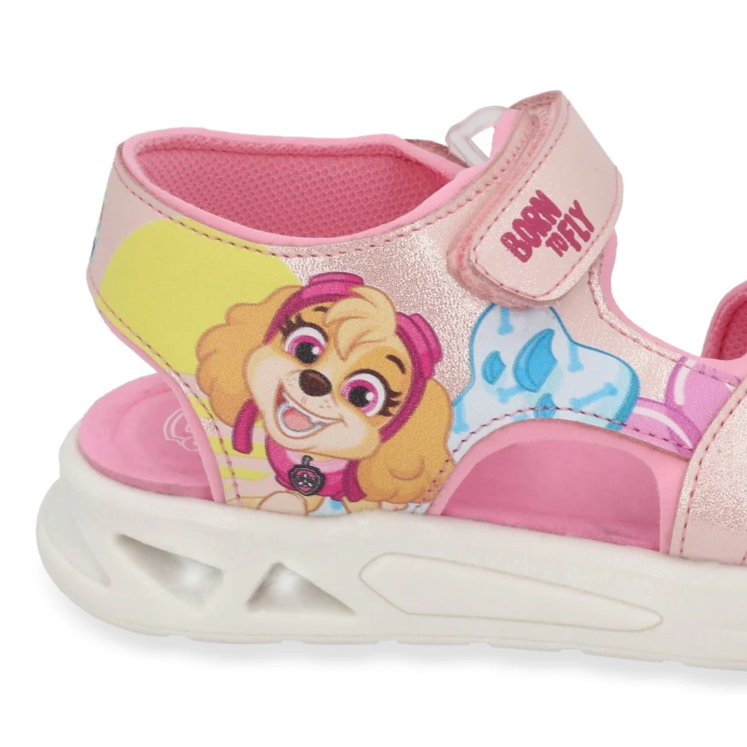 SANDALIA DEPORTIVA ROSA CON LUCES DE PAW PATROL 09755 - Image 6