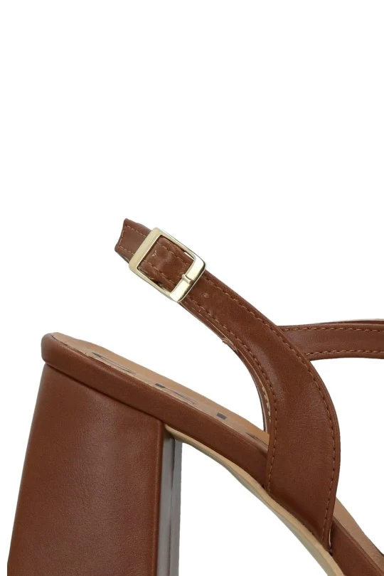 SANDALIA MEDIA PLATAFORMA MIEL HEBILLA 25069 - Image 6