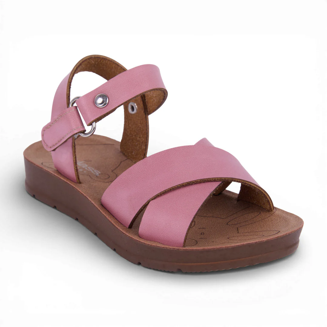 SANDALIA NIÑA TIRAS ROSA, ORO Y BLANCO 03940
