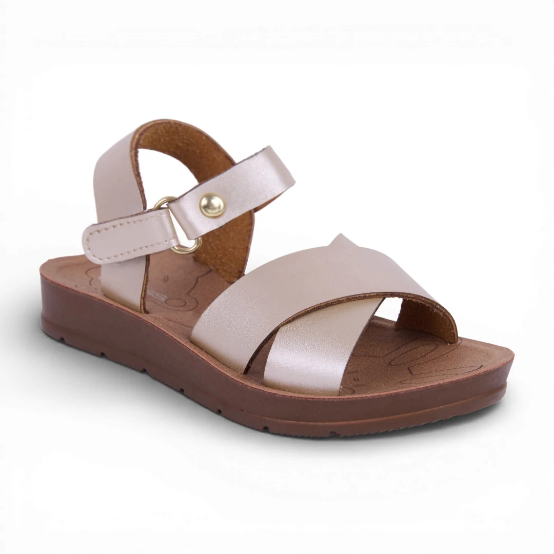 SANDALIA NIÑA TIRAS ROSA, ORO Y BLANCO 03940 - Image 3