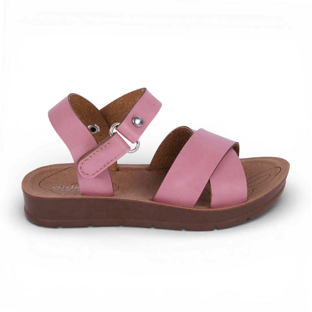SANDALIA NIÑA TIRAS ROSA, ORO Y BLANCO 03940 - Image 4
